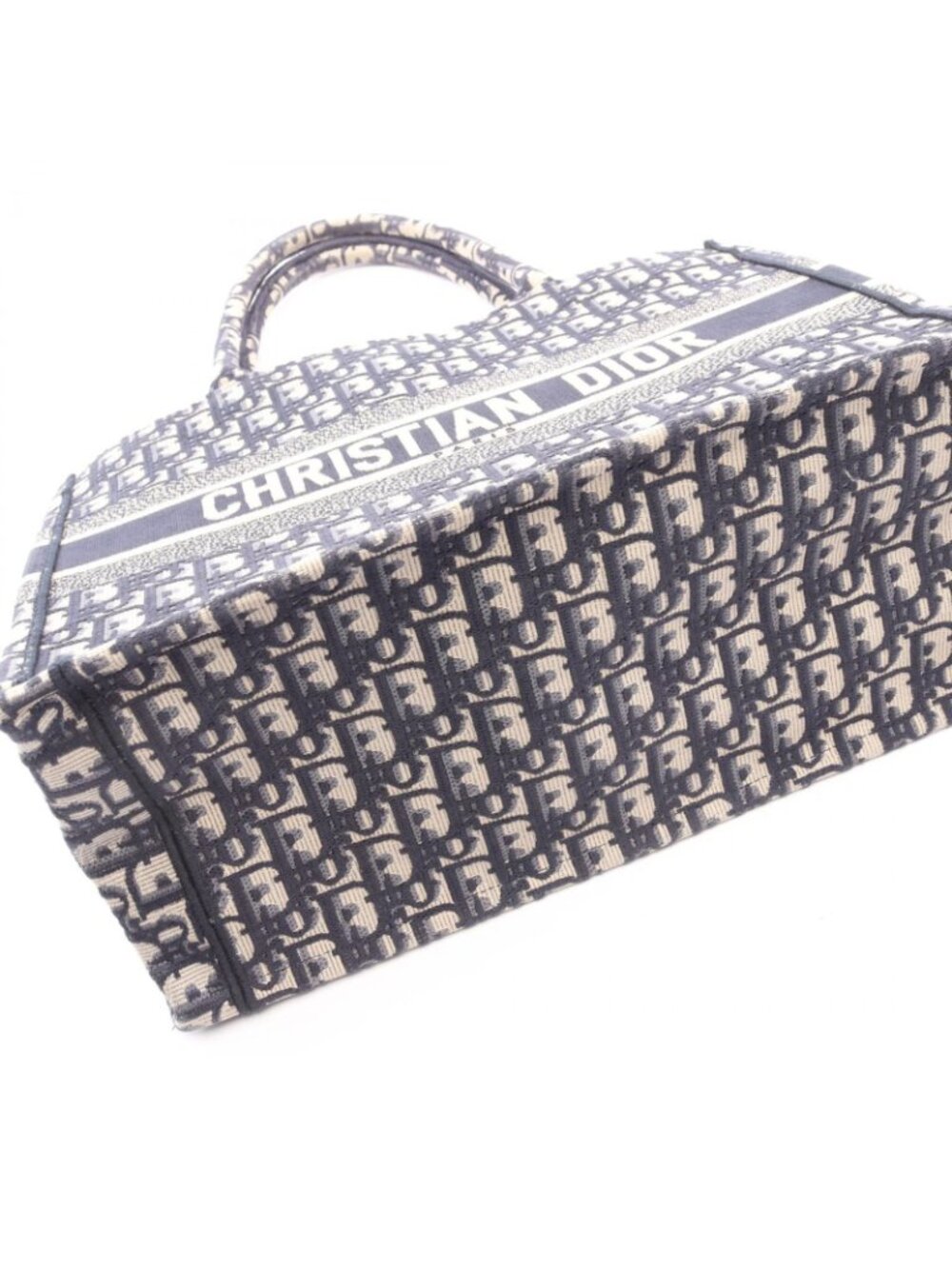 Dior Tote Book Navy Canvas - Picture 6 of 8